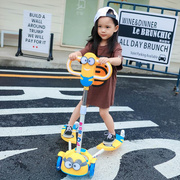 儿童蛙式滑板车剪车四轮2-8岁宝宝，滑滑车小孩玩具童车闪光音乐