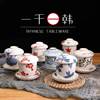 日式餐具陶瓷炖盅带盖子家用鸡蛋盅炖蛋盅蒸蛋碗盖碗茶盅甜品碗汤