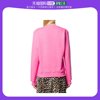 香港直邮MSGM  女士粉红色棉质LOGO标识印花时尚长袖T恤卫衣 2741