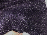 高含羊毛面料 秋冬深紫色 深灰色底彩色小圈圈色织毛料布料