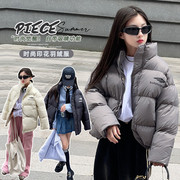 女童羽绒服短款冬季加厚2023女大儿童韩版洋气时髦白鸭绒外套