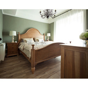 法式乡村复古怀旧实木床，美式乡村床双人床卧室家具1.8米1.5米床