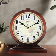 康巴丝静音座钟客厅卧室欧式复古台钟现代创意摆件时钟表可挂墙