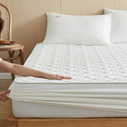 纯棉防滑夹棉床笠床垫，全棉水洗棉床罩加高厚单件固定席梦思保护套