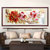 新中式花开富贵国画牡丹，客厅装饰画沙发，背景墙挂画卧室床头墙壁画
