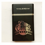 时尚个性自动烟盒8支 带usb充电打火机点烟器超薄防风打火机