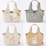 日系卡通可爱史努比帆布袋少女心兔兔手提包时尚学生文艺手挽包潮
