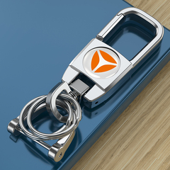 雅迪电动车汽车钥匙扣q6适用m2个性链挂件多功能金属高档锁匙圈环