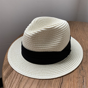 儿童版~出游亲子沙滩帽草帽，男童女童礼帽，遮阳防晒帽子夏季爵士帽
