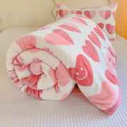 冬季珊瑚绒毛毯加厚毛绒床单单件学生宿舍单人铺床被单法兰绒毯子