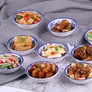 仿真小碗菜模型米饭冒菜果蔬肉食物菜品摆盘饭馆拍摄道具川菜玩具