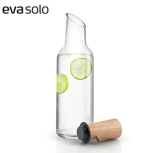 丹麦eva solo北欧家用玻璃冷水壶可放冰箱水瓶创意简约果汁柠檬瓶