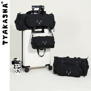 早安系列tyakasha塔卡沙斜挎包，运动装备桶包大容量单肩斜挎包