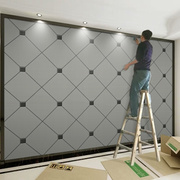 电视墙背景墙壁纸，2022年墙纸3d立体几何装饰壁画，客厅影视墙布