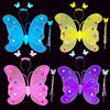 儿童双层蝴蝶翅膀三件套天使翅膀舞会装饰演出道具六一玩具