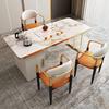 轻奢现代简约岩板茶台桌一体大板茶桌椅组合套装办公室泡茶桌