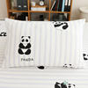 熊猫宝宝纯棉枕套一对装48x74cm全棉，家用枕头套，卡通床上枕芯外套