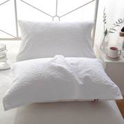 纯白色枕巾一对装素色宾馆酒店宿舍洗浴深蓝色枕头巾盖巾