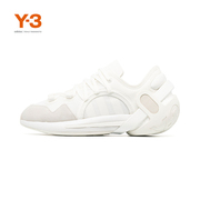 Y-3/Y3山本耀司时尚白低帮系带简约轻便情侣款休闲运动鞋子GZ9135