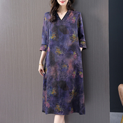 夏季杭州品牌重磅真丝，连衣裙女香云纱，大牌中老年妈妈装气质长裙