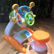 四合一智趣小火车儿童，模拟方向盘宝宝开车玩具仿真模拟驾驶室