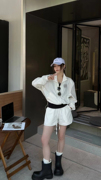 欧洲站韩版长袖防晒衣运动短裤，两件套女2024夏季薄款时尚套装