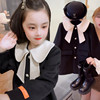 韩国女童呢子大衣秋冬韩版洋气中长款夹棉加厚小香风儿童毛呢外套