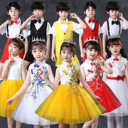 六一儿童大合唱演出服小学生，女童公主蓬蓬裙，幼儿园舞蹈朗诵表演服