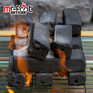 户外工匠烧烤竹炭，持久耐烧木炭毛竹，烧制烤肉少烟5斤家用烧烤炭