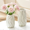 轻奢奶油风陶瓷花瓶水养鲜花，玫瑰插花器，装饰摆件现代简约客厅餐桌