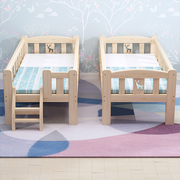 实木儿童床小床经济型公主省空间实木床男孩床边儿童单人床0-11岁