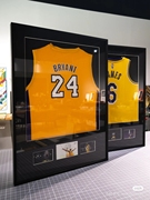高端定制实木球衣裱框nba篮球足球，签名t恤衣服装裱相框收藏展示框