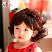 网红韩国女宝宝假发发带，婴幼儿童公主头饰，小女孩拍照发饰0-1-2-3-