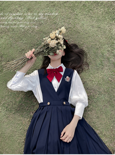 胡桃木jk白雪姬-夏季特别版，jk白色雪纺内搭衬衫，护奶裙背心裙