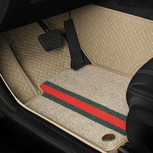 新大众Polo波罗朗行途昂x桑塔纳志俊汽车专用脚垫全包围地毯皮丝