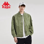 kappa卡帕棒球服飞行员运动外套，男款美式复古梭织，工装多口袋上衣