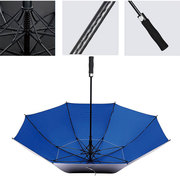 超大防晒伞钛银胶防紫外线伞，长柄b加固抗暴风晴雨伞打高尔夫球伞