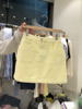 韩国小众设计感牛仔半身裙女2024夏季高腰显瘦包臀A字短裙潮