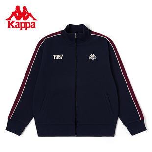 kappa卡帕卫衣男款2023夏季开衫夹克，立领长袖外套k0d52wk01