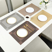 欧式西餐垫PVC 酒店纯色餐垫方形隔热垫家居防滑餐桌垫装饰垫批量