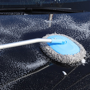 洗车拖把雪尼尔车刷子软毛清洗不伤车车用擦车冼车工具伸缩清洁刷