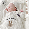 温欧新生婴儿抱被纱布初生，包被纯棉夏季包单宝宝产房用品外出包毯