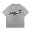RASP夏季原创设计复古简约星星字母印花短袖T恤男女情侣T恤