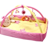 婴儿游戏毯折叠床爬行垫宝宝音乐益智玩具新生儿满月健身架0-1岁