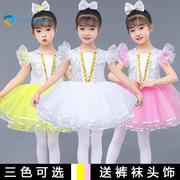 六一儿童演出服蓬蓬纱裙女童公主，裙亮片幼儿园现代舞蹈裙表演服装