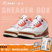 airjordan3retroaj3防滑缓震白红潮流复古球鞋dv7028-108