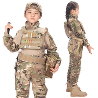 女童野战，军训夏令营表演出迷彩服