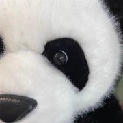 正版MRa熊猫基地手工仿貂毛材质毛绒玩具大熊猫公仔玩偶生日礼物