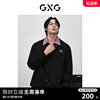 GXG男装 字母印花教练夹克男宽松夹克外套时尚男士夹克24春