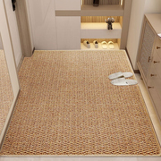 入户门地垫耐磨纯色仿麻地毯，门垫防水进门门口玄关客厅脚垫定制